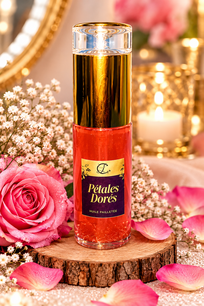 Huile Parfumée Pétales Doré